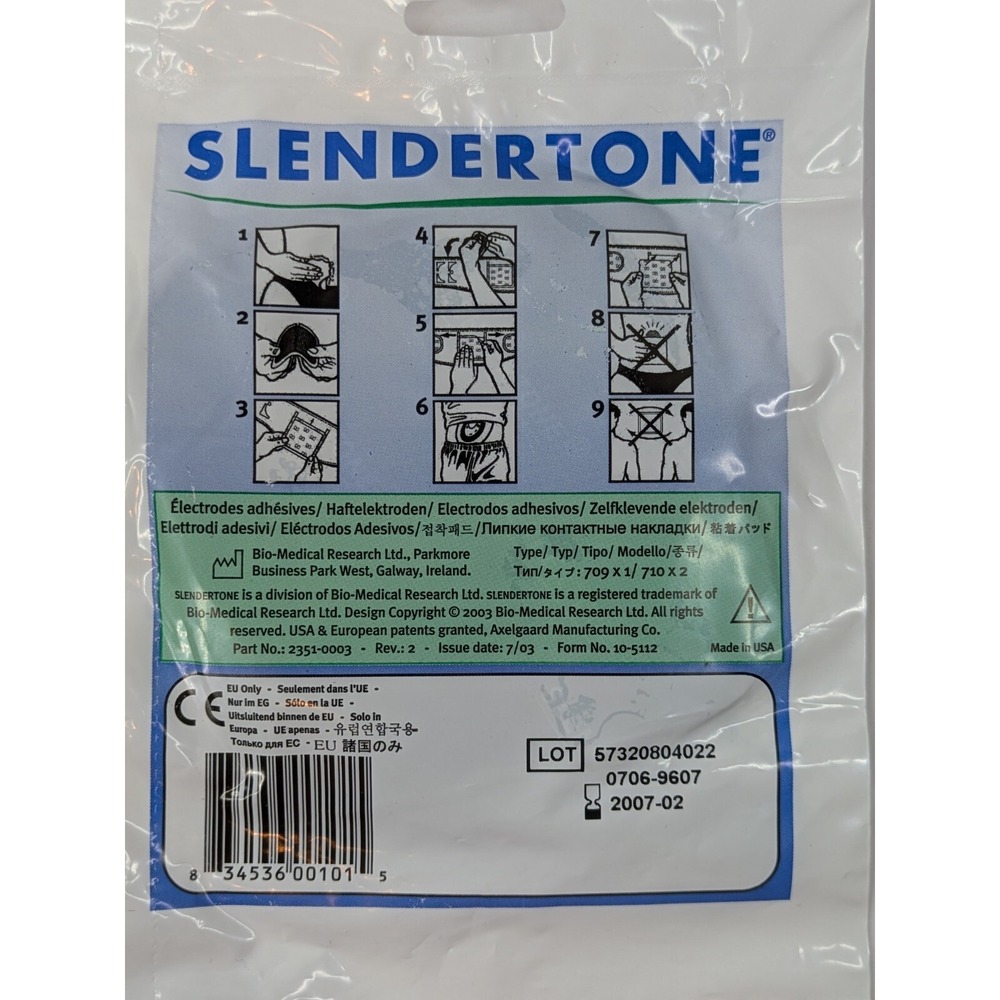 LOT 2!🚨Slendertone Replacement Abdominal Toning Pads 6 TOTAL Adhesive for Belt - Picture 5 of 5